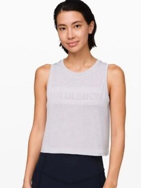 Lululemon Breeze By Muscle Crop Tank *lululemon - Silver Lilac / Silver Lilac